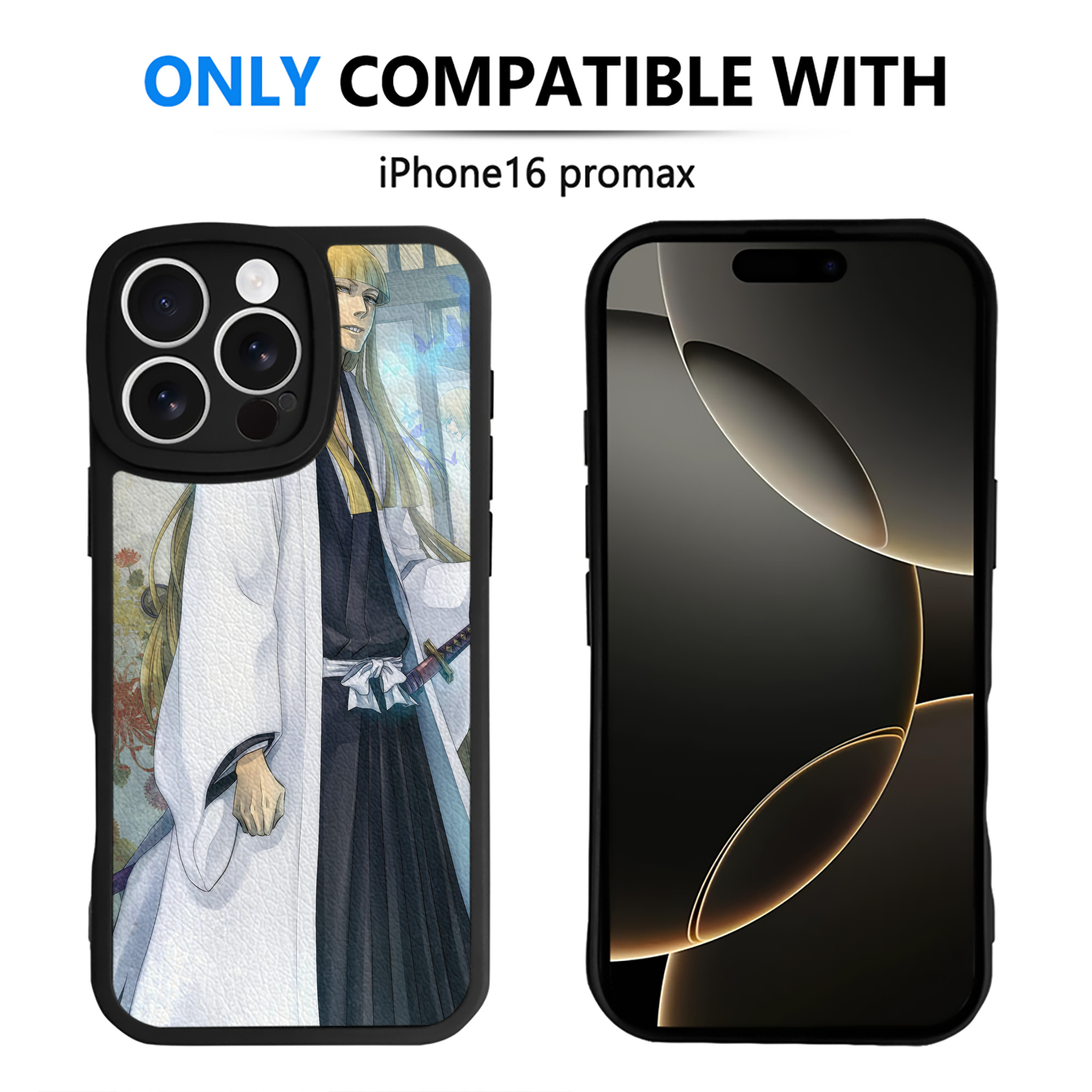 （画像用） ブリーチ BLEACH 【iPhone 16シリーズ対応】シリコンスマホケース（レザー調） 材質：シリコン
